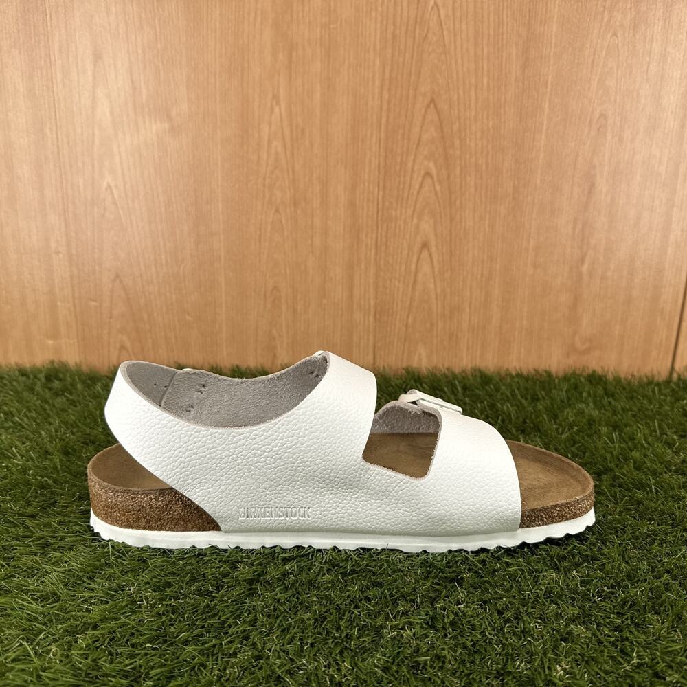 Birkenstock Milano White Classic Two-Strap Slide Sandal Men's Size 11 - Picture 7 of 8